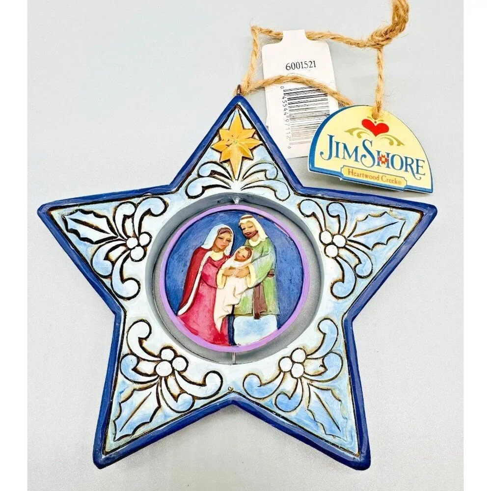 Jim Shore Nativity Star For Unto Us A Child Is Born Spinner Christmas Ornament - Picture 1 of 5